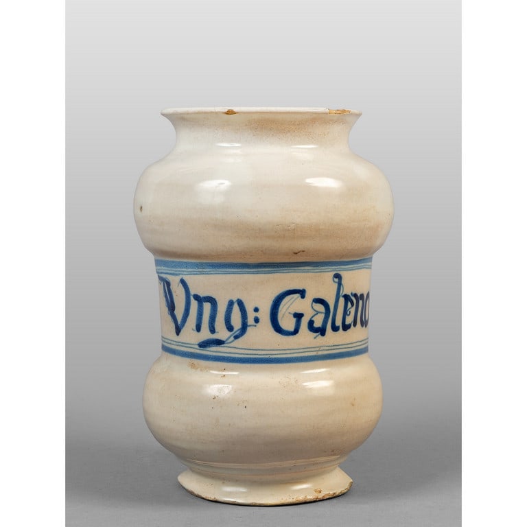 Albarello in ceramica con scritta medicinale, (1 of 1)