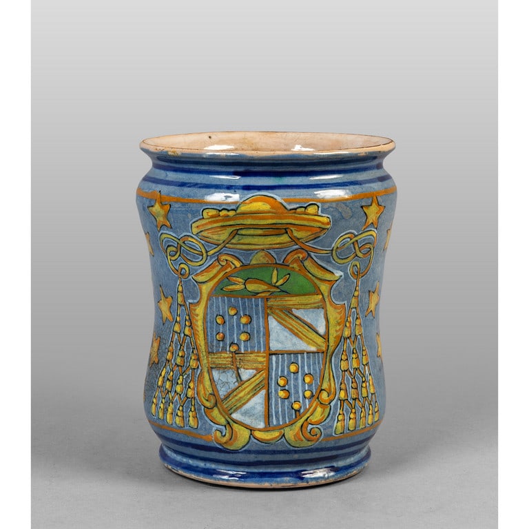 Albarello in ceramica decorato con stemma (1 of 1)