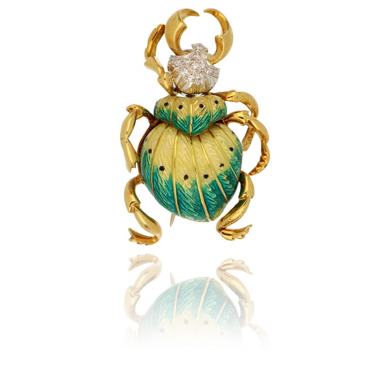 Simpatica spilla in oro giallo a forma di (1 of 1)