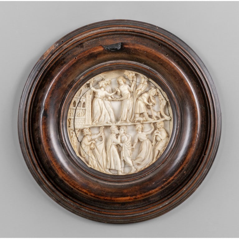 Scena allegorica, altorilievo in avorio, (1 of 1)