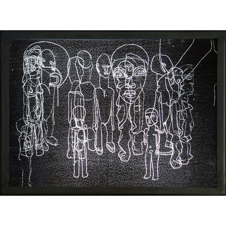 PASCALE MARTHINE TAYOU (1967-) La foret noire: PASCALE MARTHINE TAYOU (1967-) La foret noire / Light edition 2008 carta carbone, luce, alluminio cm 22,5x31x8,5 certificato di autenticità della Galleria Continua, San Gimignano (SI), firmato dall'a