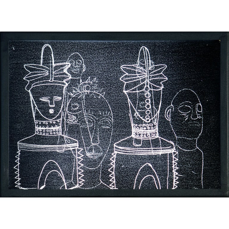 PASCALE MARTHINE TAYOU (1967-) La foret noire: PASCALE MARTHINE TAYOU (1967-) La foret noire / Light edition 2008 carta carbone, luce, alluminio cm 22,5x31x8,5 certificato di autenticità della Galleria Continua, San Gimignano (SI), firmato dall'a