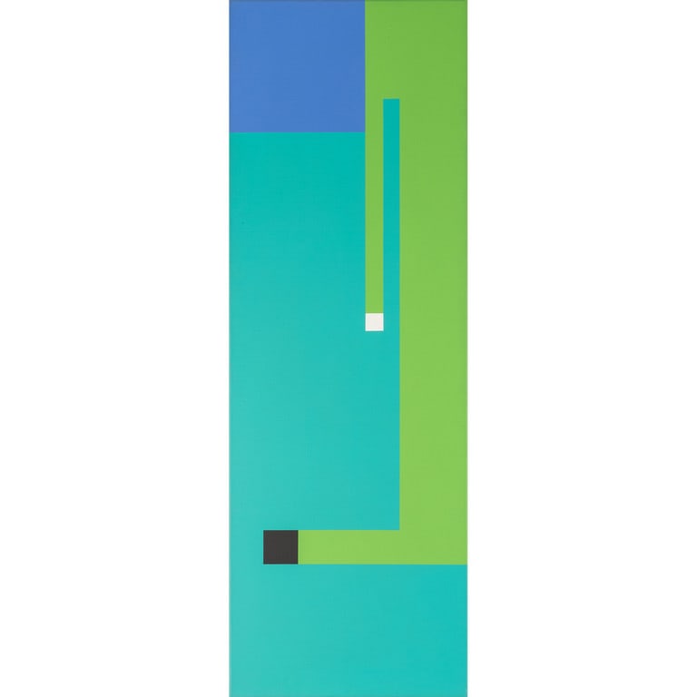 BRUNO MUNARI (1907-1998) Negativo - Positivo: BRUNO MUNARI (1907-1998) Negativo - Positivo 1995 acrilico su tela cm 150x50 firmato e titolato sul retro Negativo - Positivo 1995 acrylic on canvas 59,05x19,68 in signed and titled on the reverse esp