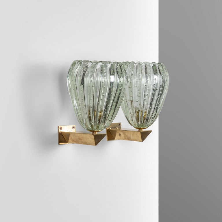 BAROVIER E TOSO, anni '50.  Due lampade da (1 of 3)