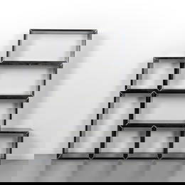 UNA LIBRERIA MODULARE, anni '80. Laminato,