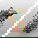 Versatoio in bronzo cloisonné con coperchio, Cina