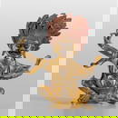 Importante scultura in bronzo dorato raffigurante