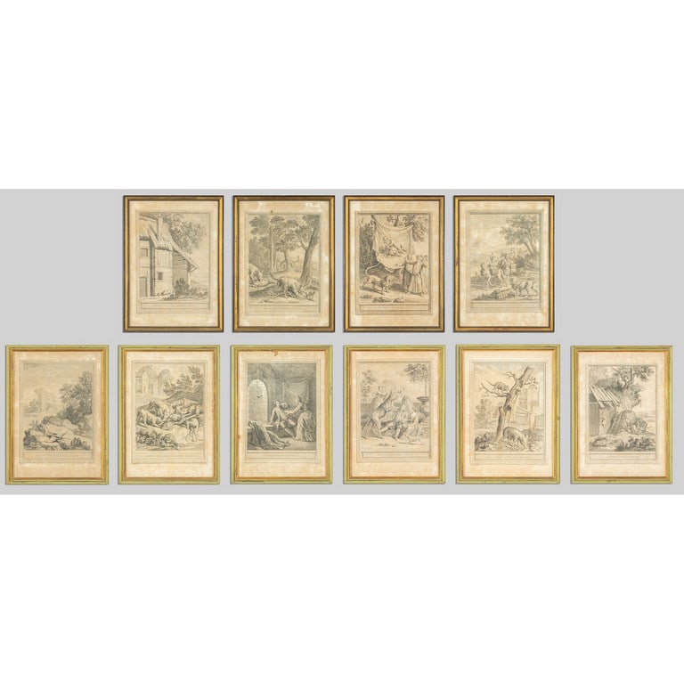 Dieci stampe raffiguranti le favole di Esopo, (1 of 10)