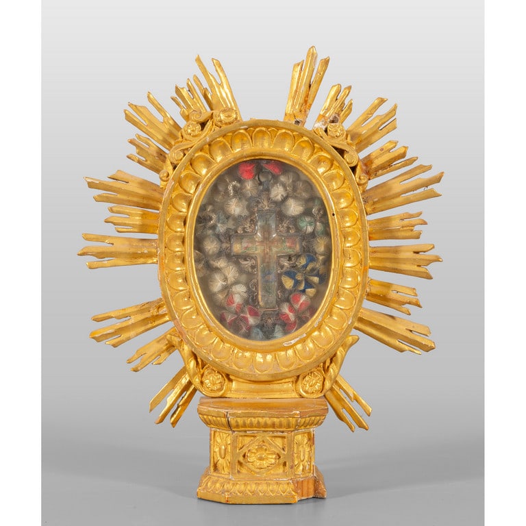 Modellino di altare in legno intagliato e dorato (1 of 2)