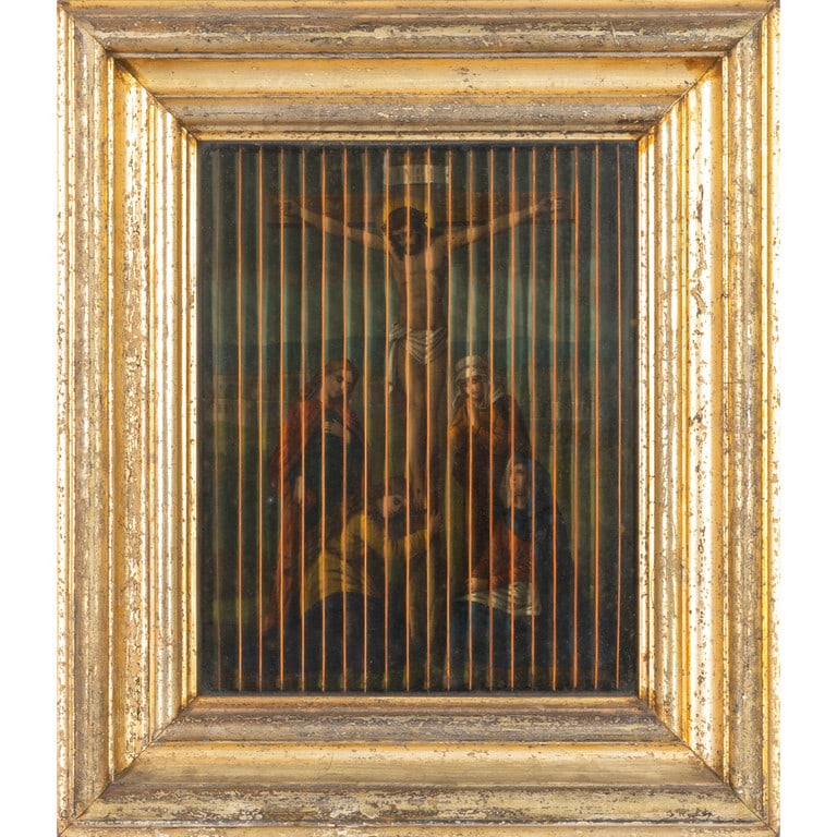 Anamorfo sec.XIX "Madonna con Bambino e (1 of 4)