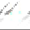 CUSI - Orecchini pendenti anni 50, in oro bianco