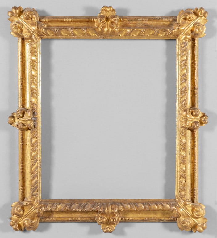 Cornice in legno finemente intagliato e dorato, (1 of 1)