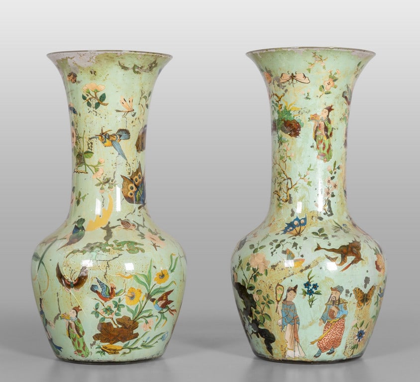 Coppia di vasi in vetro ad arte povera, Piemonte (1 of 1)