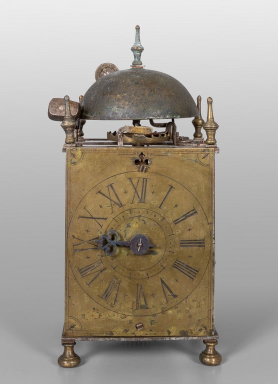 Orologio scheletrico in bronzo e ferro, - 2