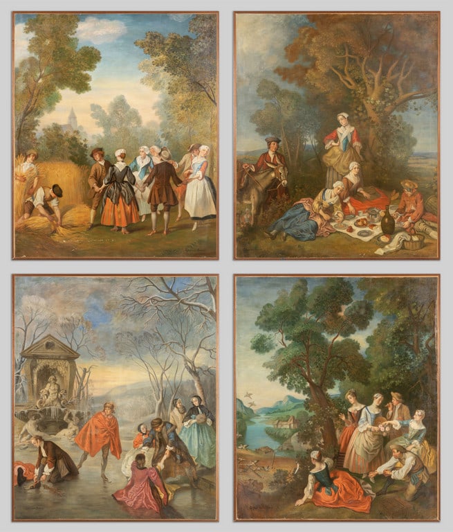 Scuola francese fine sec.XIX "Feste contadine" (1 of 6)