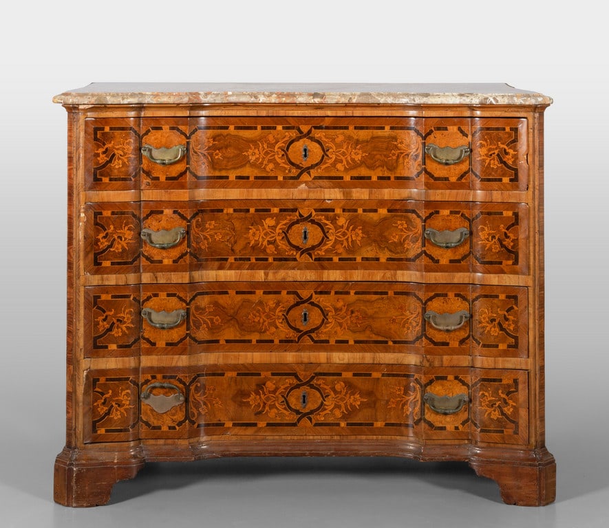 Comò Luigi XIV a doppia mossa, fianchi (1 of 3)