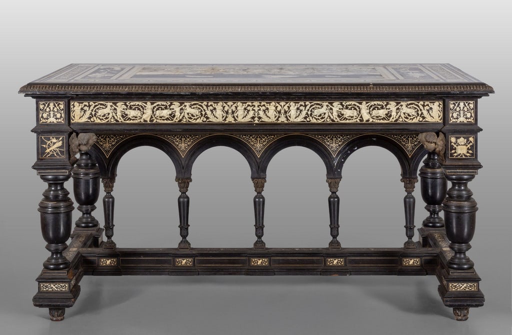 Ferdiando Pogliani (1832-1899) Tavolo da (1 of 9)