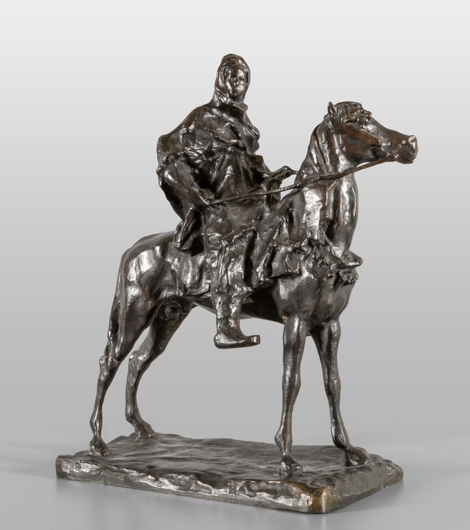 Berbero a cavallo scultura in bronzo f.ta (1 of 4)