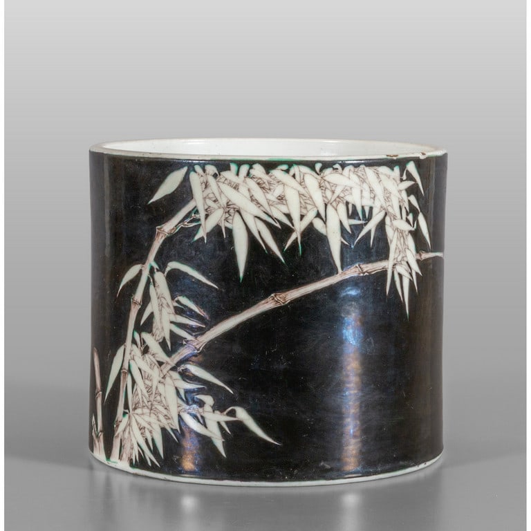 Lavapennelli in porcellana, famiglia Nera, (1 of 2)