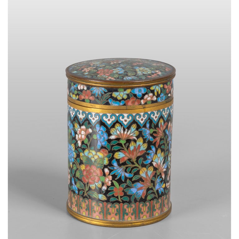 Scatola in bronzo cloisonné, Cina inizi (1 of 1)