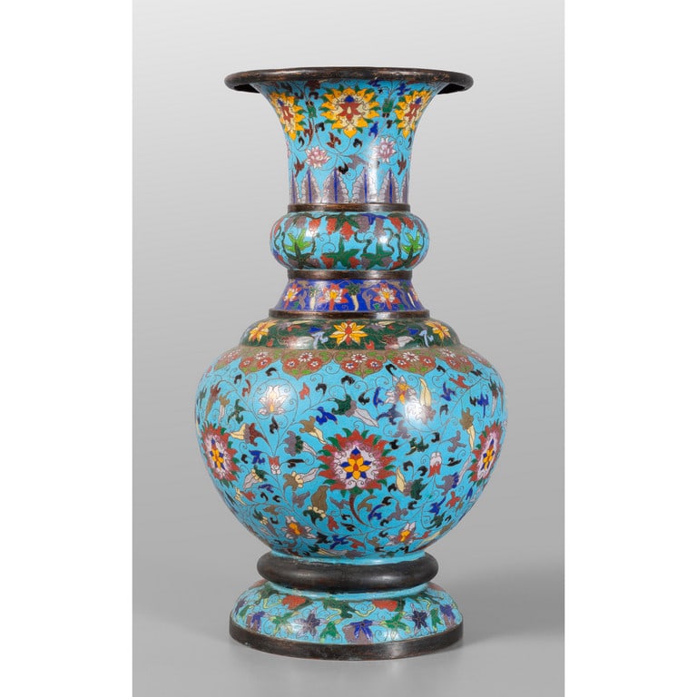 Grande vaso cloisonnè, Giappone (1 of 1)