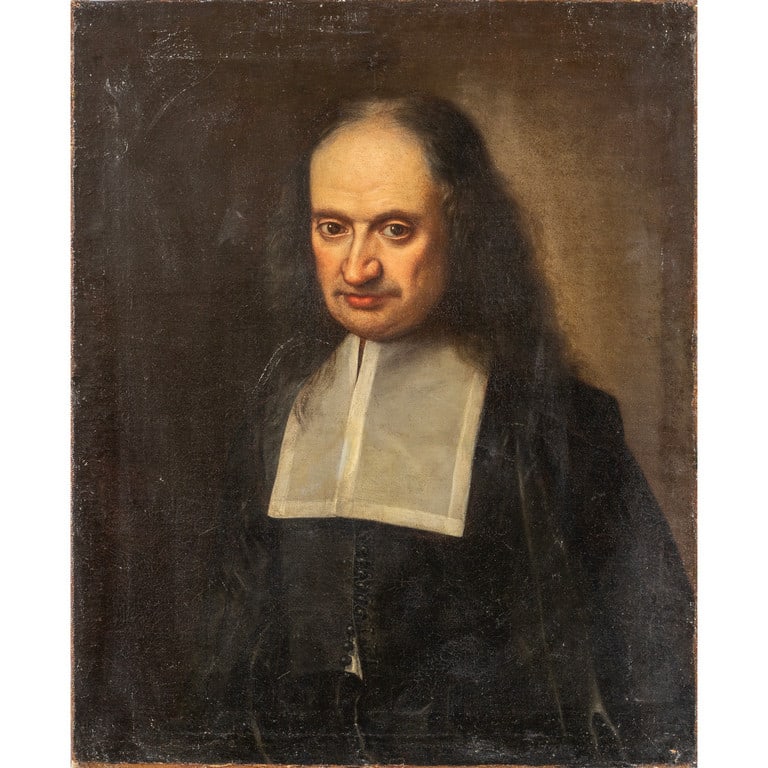 Scuola italiana sec.XVIII "Ritratto di Abate" (1 of 2)