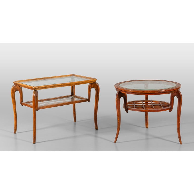 Due tavolini da divano, anni'50: Due tavolini da divano, anni'50