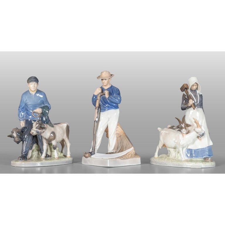 Tre statuine in porcellana Royal Copenaghen (1 of 1)