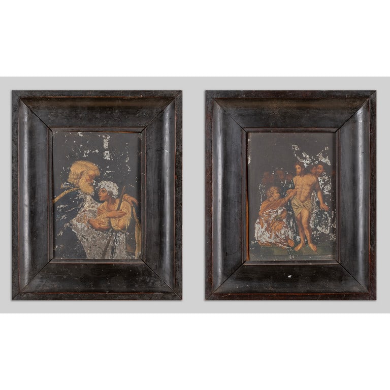 Due dipinti Impero su metallo, I metà (1 of 3)