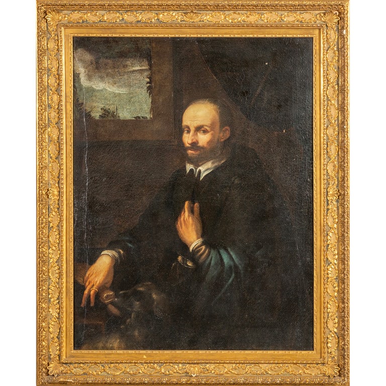 Scuola italiana sec.XVII "Ritratto di gentiluomo" (1 of 2)