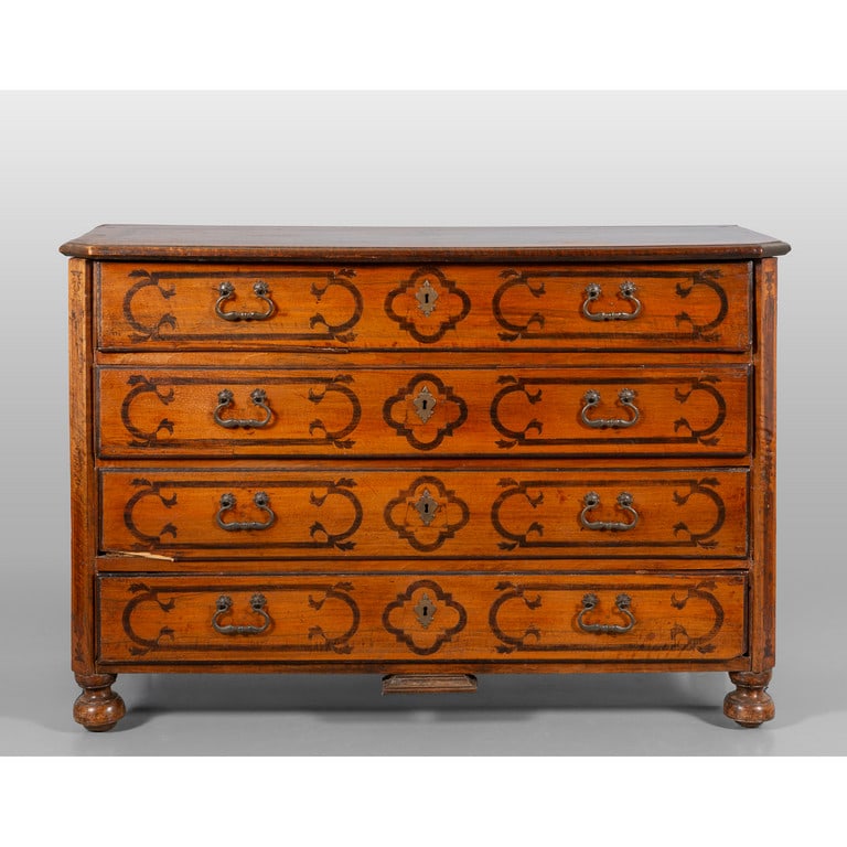 Cassettone Luigi XIV a quattro cassetti in (1 of 4)