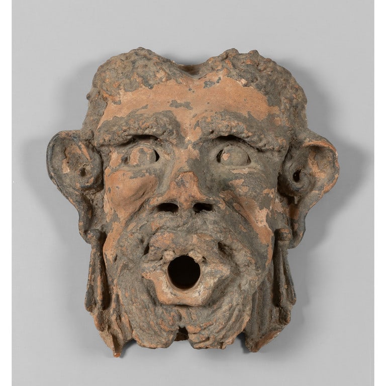 Mascherone per fontana in terracotta, (1 of 1)