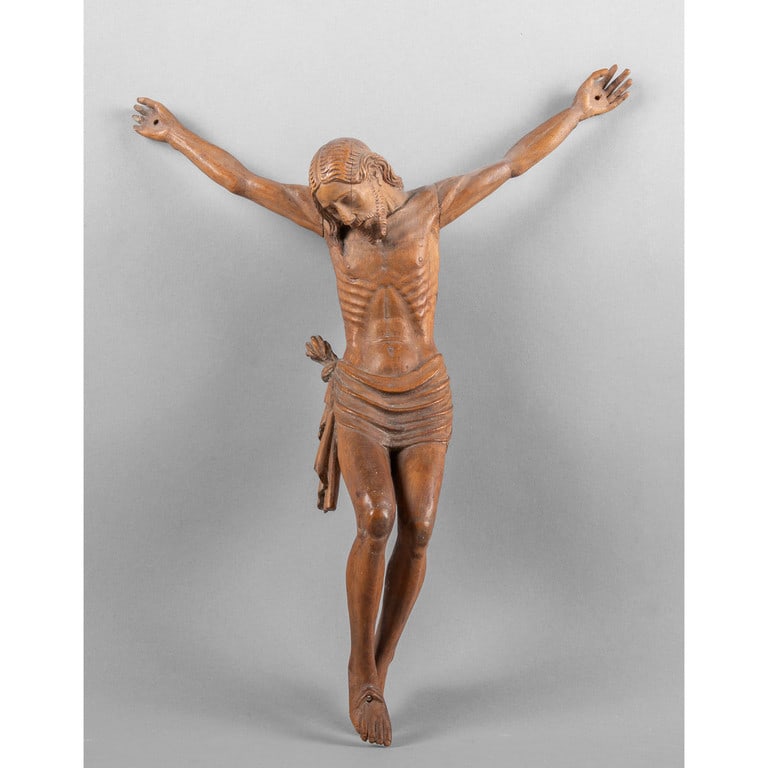Cristo in legno, sec.XVIII cm. 30x41: Cristo in legno, sec.XVIII cm. 30x41