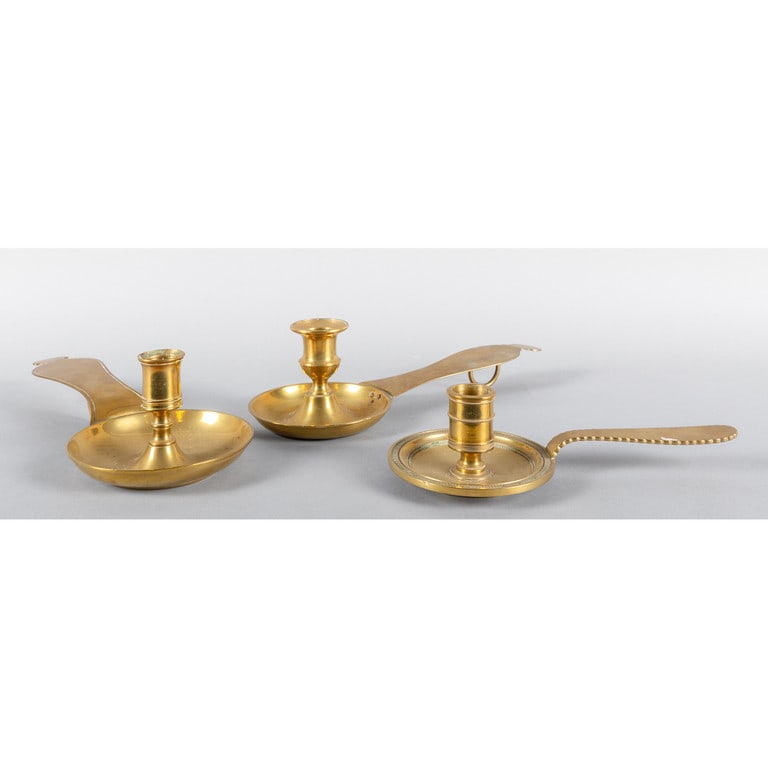 Tre bugie in ottone cm.27,27 e 20 (1 of 1)