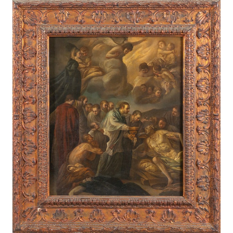 Scuola veneta sec.XVIII "San Lorenzo che da (1 of 2)