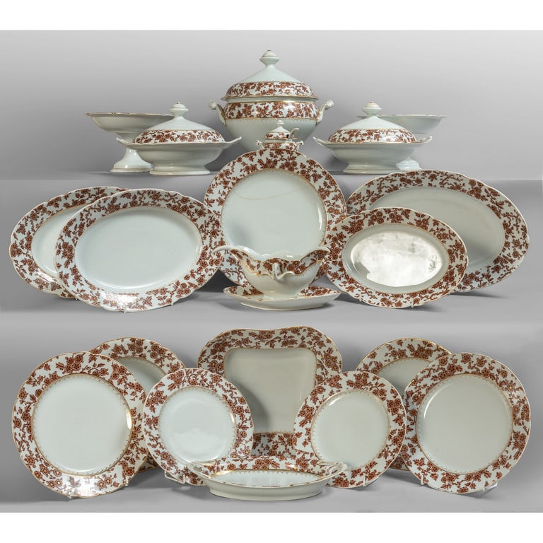 Servizio di piatti in porcellana Ginori con rami (1 of 1)