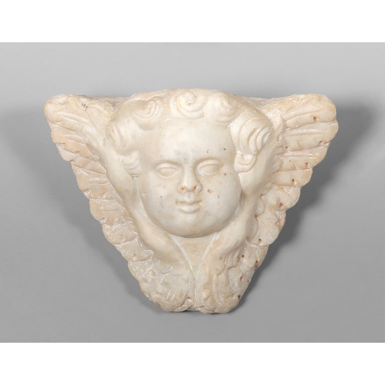 Elemento architettonico in marmo scolpito con (1 of 1)