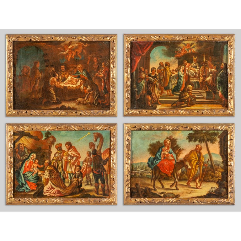 Scuola italiana sec.XVIIII "Storie della vita di (1 of 6)