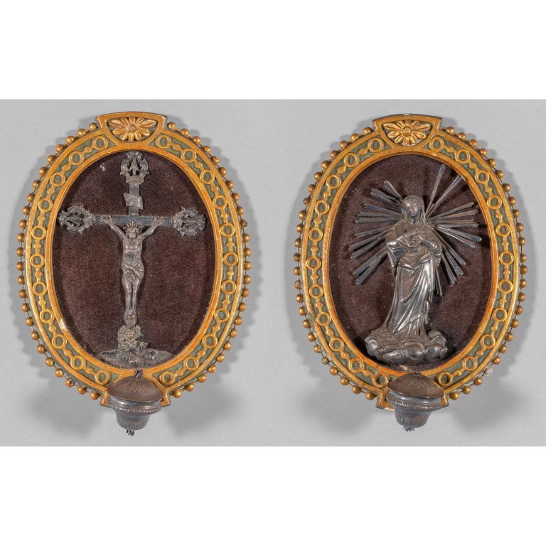 Coppia di cornici Luigi XVI contenenti (1 of 1)