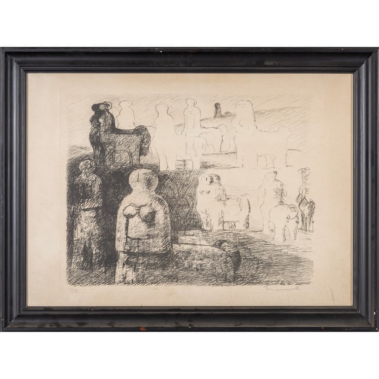 Litografia di Fiume cm. 67x48: Litografia di Fiume cm. 67x48