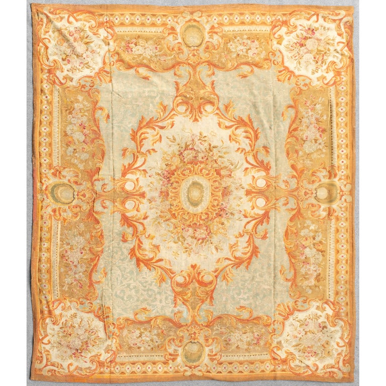 Grande tappeto Aubusson, Francia (1 of 2)