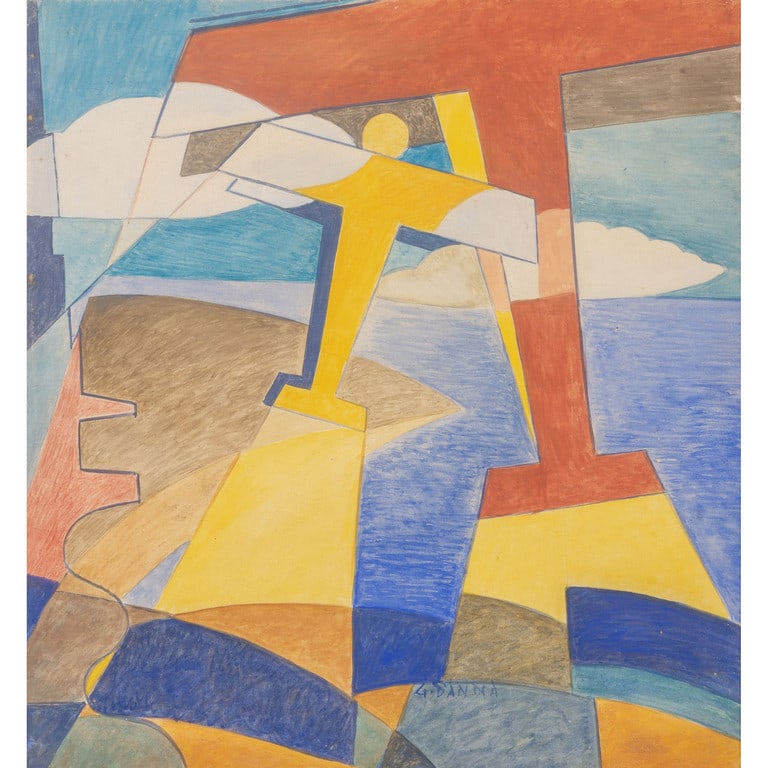 GIULIO D'ANNA (1908-1978) Dinamismo di Aerei (1 of 2)