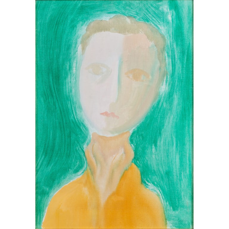 VIRGILIO GUIDI (1891-1984) Testa 1959 olio (1 of 2)