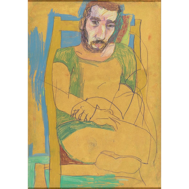 IGOR MORITZ (1996-) Senza titolo pastello: IGOR MORITZ (1996-) Senza titolo pastello su cartoncino cm 58x41 provenienza: già collezione Delphian Gallery, Londra Untitled pastel on cardboard 22,83x16,14 in provenance: former Delphian Gallery c