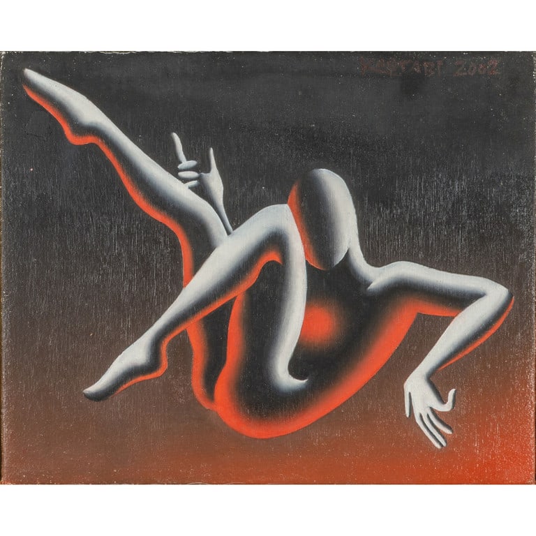 MARK KOSTABI (1960-) Anodyne 2002 olio su: MARK KOSTABI (1960-) Anodyne 2002 olio su tela cm 20x25 firmato e datato in alto a destra firmato, datato e titolato sul retro Anodyne 2002 oil on canvas 7,87x9,84 in signed and dated upper right sign