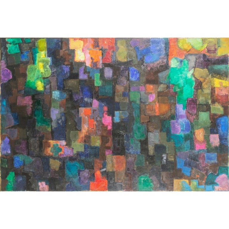 ENZO BRUNORI (1924-1993) Composizione (Falò a (1 of 2)