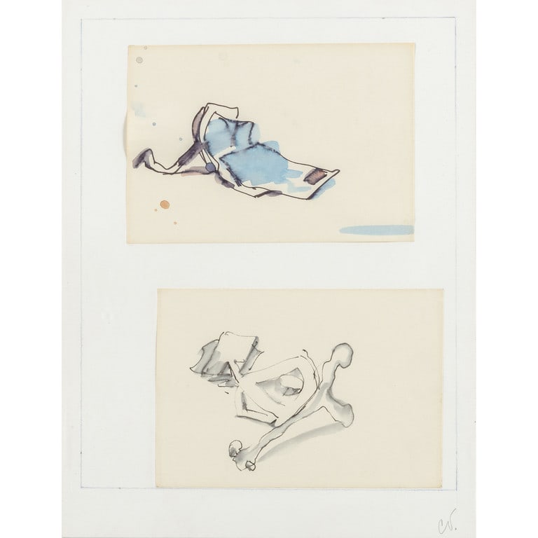 CLAES OLDENBURG (1929-2022) Senza titolo: CLAES OLDENBURG (1929-2022) Senza titolo (Progetto per...) tecnica mista su carta cm 27,5x21 firmato in basso a destra provenienza: Collezione privata, Roma Untitled (Progetto per...) mixed media on p