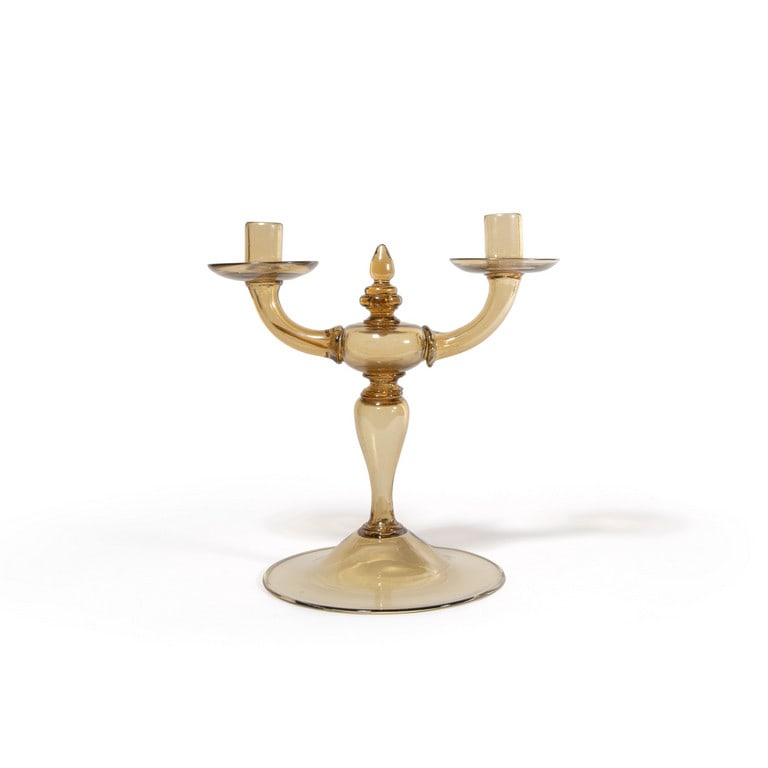 VITTORIO ZECCHIN, 1930 circa. Un candelabro in (1 of 2)