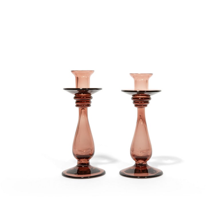 MURANO, 1930 circa. Un coppia di candelieri in (1 of 1)