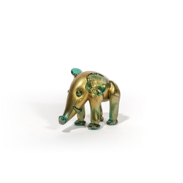 MURANO, 1950 circa. Una figura di elefante in (1 of 3)